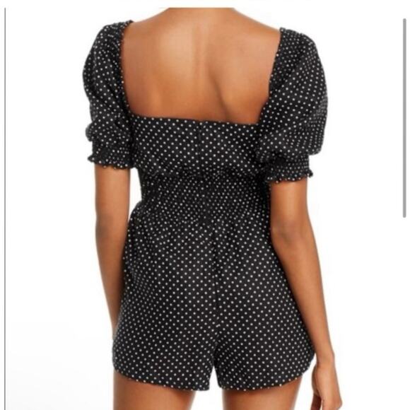 Weworewhat Smocked Linen Romper - Picture 2 of 6